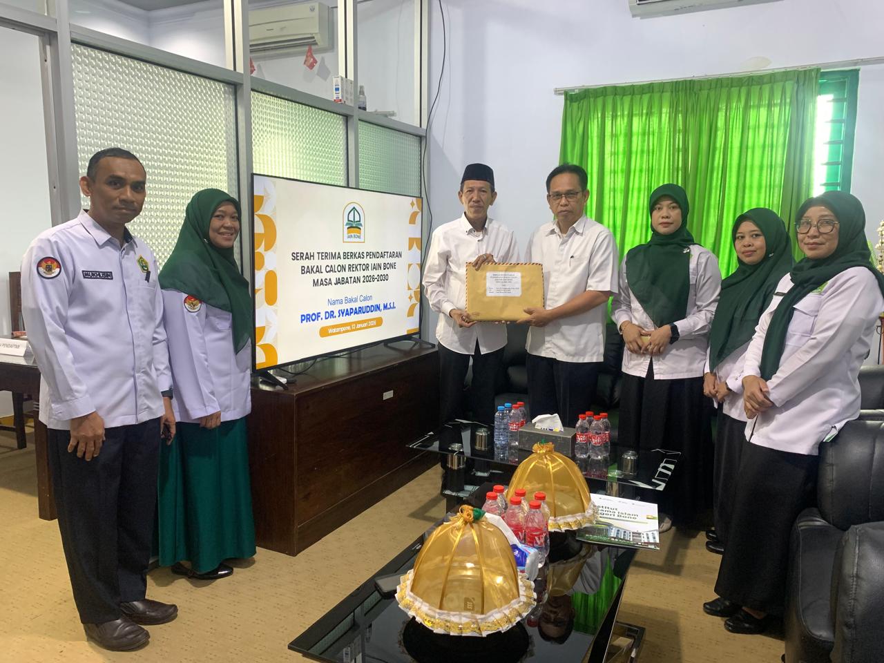 Prof Syaparuddin Jadi Pendaftar Pertama Bursa Calon Rektor IAIN Bone 2026–2030