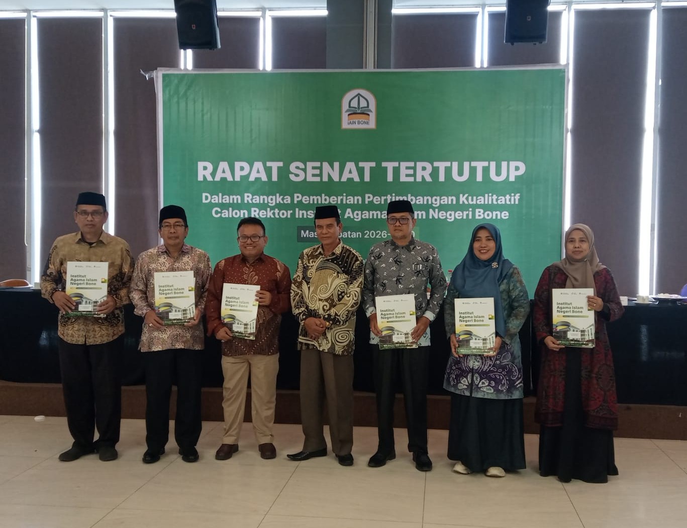 Uji Visi dan Integritas, Senat IAIN Bone Rampungkan Pertimbangan Kualitatif Calon Rektor