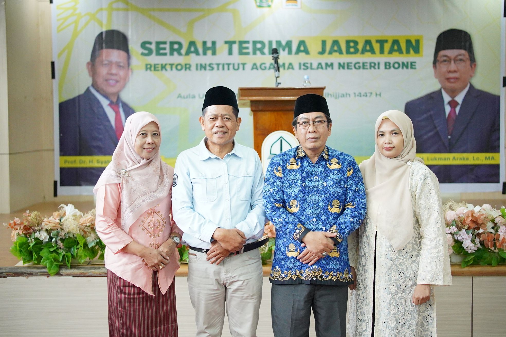 Penuh Kehangatan, Serah Terima Jabatan Rektor IAIN Bone Teguhkan Semangat Kebersamaan