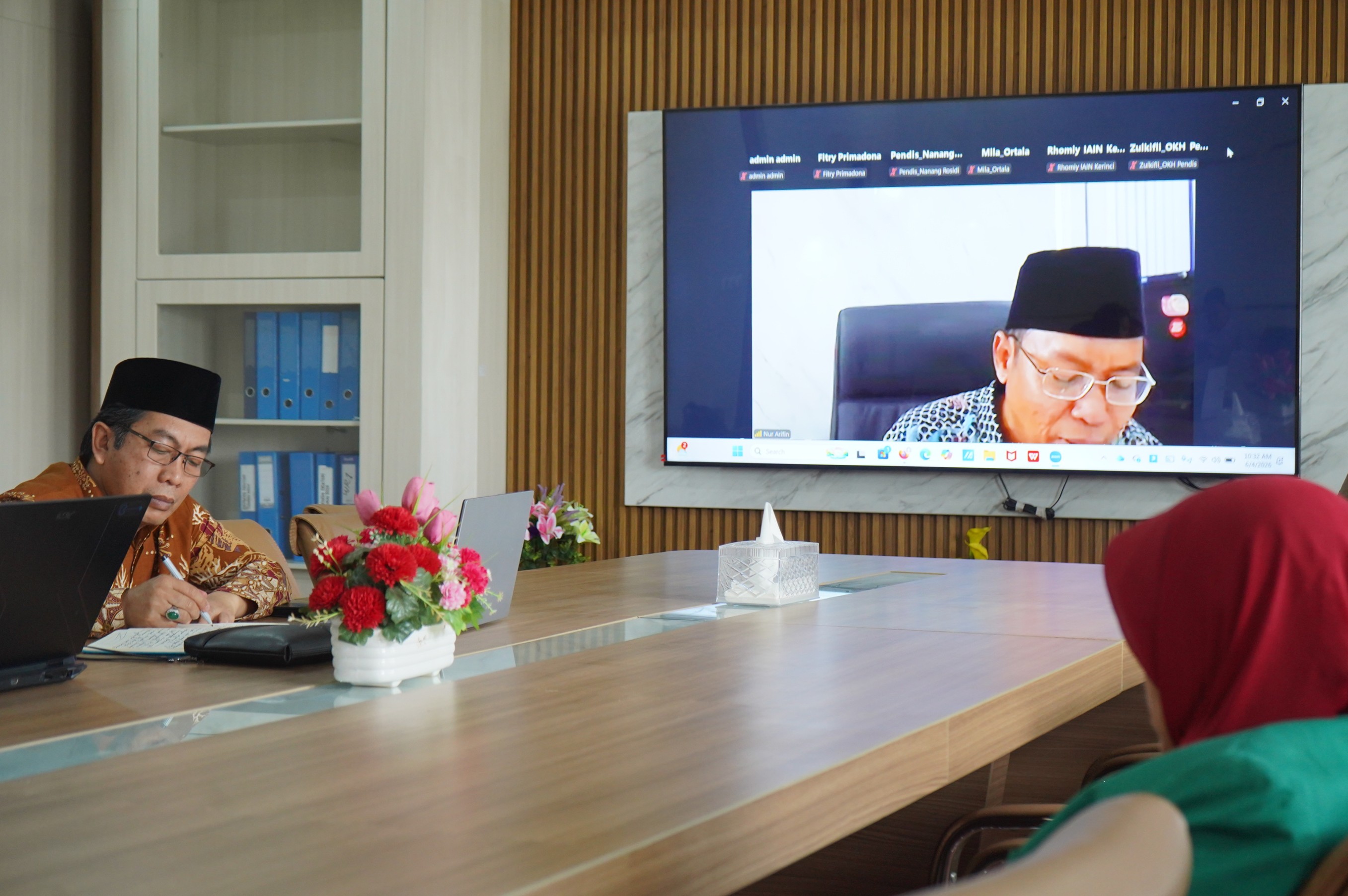 Rektor IAIN Bone Ikuti Rapat Koordinasi Tindak Lanjut Transformasi PTKIN