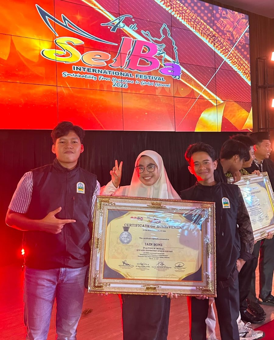 Delegasi IAIN Bone Raih Platinum Medal MSQ dan Silver Medal MTQ di SeIBa Festival Padang